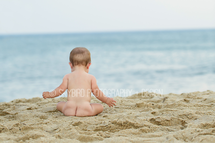 6 Months at the Beach | Virginia Baby Photographer